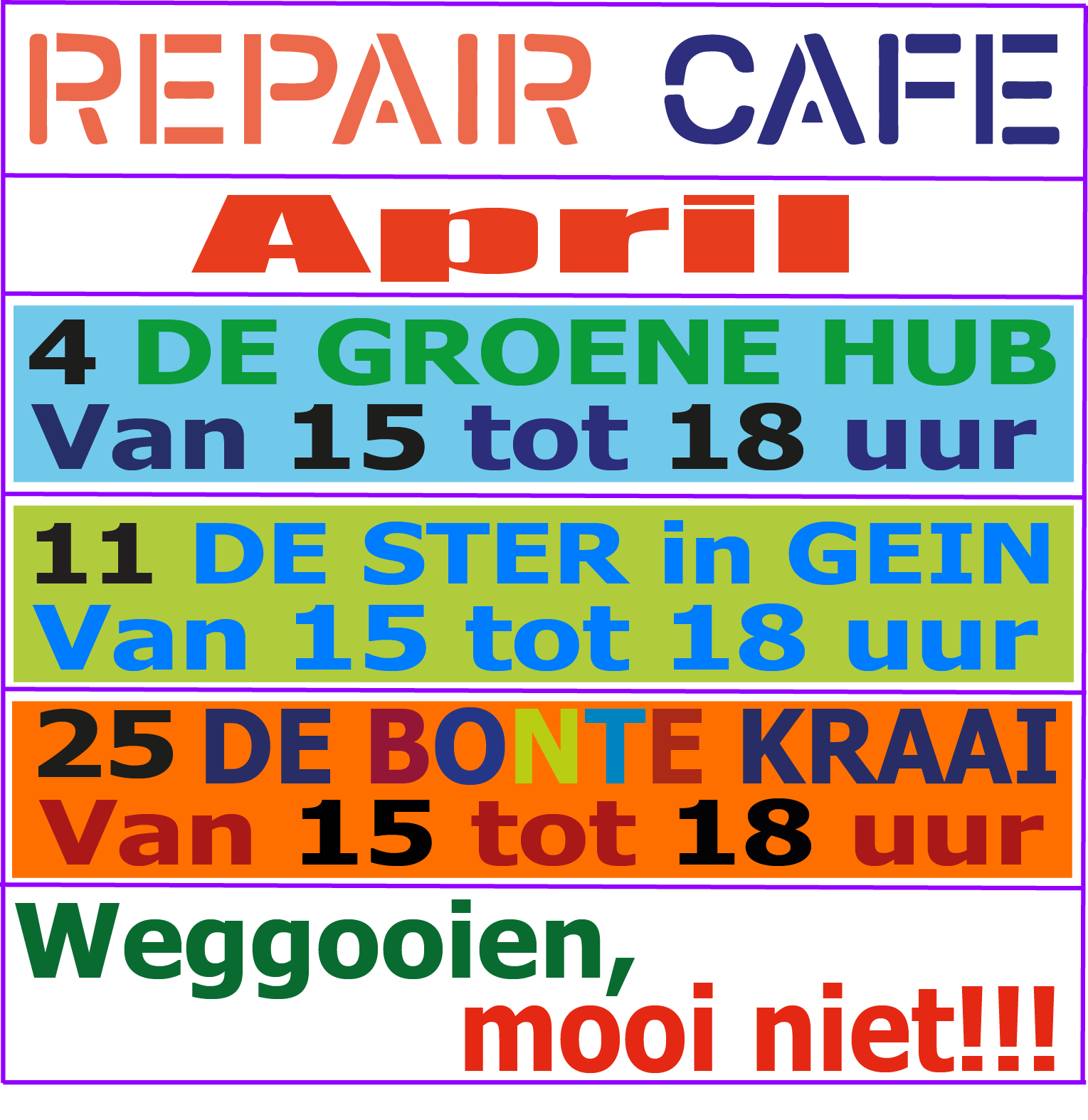Agenda april 2025